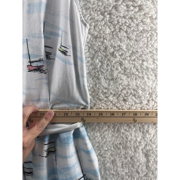 Chetta B Size 4 Dress A-line Button-Front Boat Beach Resort Travel Cruise Vacay - Picture 9 of 11